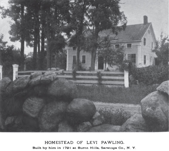 Home of Levi and Jane (Wilson) Pawling in USA, NY, Saratoga, Burnt Hills